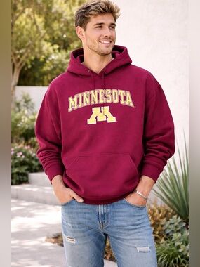 Campus‎ Colors Maroon Hoodie- size large